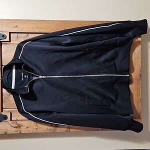 Club Monaco Black Full Zip Track Jacket Mens XL